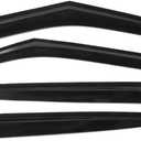 IKON MOTORSPORTS Out Channel Window Visors Compatible with 2011-2018 Hyundai Veloster, Dark Smoke Slim Style Acrylic Car Rain Sun Window Shade Guard Visor