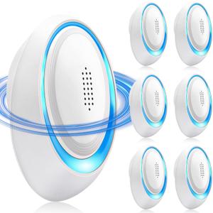 2026 Upgraded Ultrasonic Pest Repeller Indoor, Pest Control Insect Plug in, Mouse Traps Repellent Indoor, Electric Rodent Repellent Plug-in for Roach, Bugs, Ant, Mosquito, Mice, Spider, Rat,6 Pack