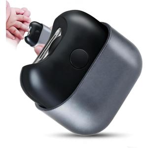 Electric Nail Clipper with Light, Automatic Nail Clipper Rechargeable with 2 Speeds and Nail Chip Storage for Babies, Children, Adults, Caregivers and Seniors