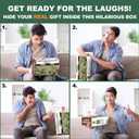 2 x Prank Gift Box, Naughty Puppies Theme Gag Gift Empty Box, Wrap Your Real Present in a Convincing and Funny Fake Gift Box, Hilarious White Elephant Gifts for Golfer, Husband, Dad, Brother and Boyfriend (Style No.3 - 1 Pack)