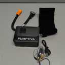 Pumptiva Tire Inflator Portable Air Compressor, 3X Faster Portable Tire Inflator for Car 150PSI Air Pump for Car Tires with LED Light, Auto Shut-Off for Motorcycle, Bicycle, Bike, Ball (Black)