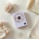 Personal Portable Fan, Rechargeable 2000mAh Battery Powered, Power Display and 180 Tilt Folding, Ultra Quiet, Office, Camping, Travel, in Car (Pink)