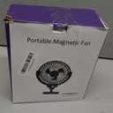 2025 Magnetic Cruise Fan Rechargeable,10000mAh Battery Operated Portable Fan with 3 Speeds, 30H Working Time,LED Lantern,360 Rotatable Head, Magnetically Sticks on Cabin Ceilings and Walls,Black