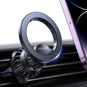 Lamicall for MagSafe Car Mount - [20 Super Magnets] Magnetic Car Phone Mount, Air Vent Phone Holder Car, Hands Free Cell Phone Holder Clip Car Accessories fit iPhone 16 15 14 13 Pro Plus Max