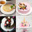 25-Packs Cake Boards 10 inch Round, White Cake Board Rounds, White Cake Circles Rounds Base Food-Grade Cardboard Cake Plate for displaying Cakes, Bread, DessertsThin and Sturdy