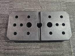 12.50 Lbs Each Rectangular 15" x 7.5" Machine Weight Plate for Training (QTY 4) 