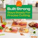 Riveira Cherry Wood Cutting Board  Gourmet Black Cherry Grandeur: 18 x 12 Wooden Cutting Board  Wooden Cutting Boards For Kitchen Decorative  Innovative Juice Grooves Cherry Wooden Chopping Board