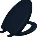 Bemis Classic Colors Slow Close Toilet Seat, Easy Clean Hinges and Durable Plastic Seat, Made in USA, Elongated, Navy