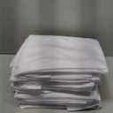 Surmente 5 Pack White Tablecloth for Round Tables, 132-inch Round Table Cloths for Weddings, Banquets, or Restaurants (132 Round, 5 Pack, White)