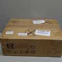 Somdot Night Stand with 4 Drawers, Vertical Storage Tower Fabric Dresser for Bedroom, Nightstand Bedside Table Furniture, Sturdy Steel Frame, Wooden Top & Easy Pull Fabric Bins, Black