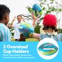 Sloosh 2Pcs Swimming Pool Waterproof Football, 8.5" Sport Pool Football, Water Outdoor Sports Pool Toy for Backyard, Pool Play, Beach Game