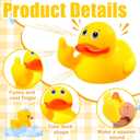 Lenwen 48 Pieces Middle Finger Rubber Duck Funny Yellow Rubber Duck Cute Small Bath Toy for Bathroom Car Dashboard Interior Decorations()