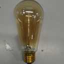 Edison Light Bulb 60W 6 Pack, ST64 Vintage E26 Incandescent Light Bulbs, 2200K Warm Dimmable Amber Spiral Filament, Antique Style Retro Glass Decorative Bulb for Table Lamp Home Office