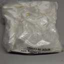 Vonty Ruffle Tablecloth White Satin Tablecloth - 60" x 84", Silky Table Cloth Rectangle Scalloped Table Cloth Farmhouse Tables Cover Silk Tablecloths Vintage Tables Skirt for Kitchen Dining