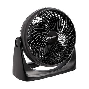 Amazon Basics Air Circulator Fan, Desk Fan for Bedroom, Home and Office, With 90-Degree Tilt Head, 3 Speed Settings, Lightweight (3 LBS), 35 Watts, Black, 11.1"W x 6.3"D x 10.9"H Amazon Basics Air Circulator Fan, Desk Fan for Bedroom, Home and Office, With 90-Degree Tilt Head, 3 Speed Settings, Lightweight (3 LBS), 35 Watts, Black, 11.1"W x 6.3"D x 10.9"H