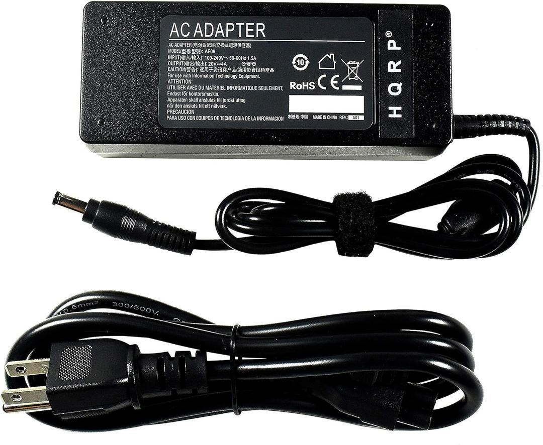 HQRP 20V 4A AC Adapter Compatible with JBL Boombox Portable Speaker ADS-90PLA-19-2 Power Supply Cord AC Adaptor Charger