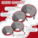 Dog Cone for Large Dogs After Surgery, Soft Dog Cone Collar for Dogs to Stop Licking, Adjustable Comfy E-Collar Alternative Lightweight Post-Surgery Recovery Elizabethan Collar for Pet (Red, L)