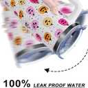 Halloween Pumpkin 40 oz Tumbler with Lid Handle and Straw Spooky Pumpkins Stainless Steel Double Walled Insulated Cups Halloween Travel Mug Gifts for Men and Women (1PC)