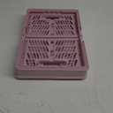 20 L Collapsible Shopping Basket, plastic basket, Basket with Handle, M (Pink)