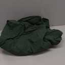 MooMee Fitted Bottom Sheet Only 100% Washed Cotton Linen Like Textured Breathable Durable Soft Comfy Deep Pocket Fits Mattress up to 17" (Forest Green, Twin)