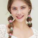 2 x Mini Hair Jaw Clips 10pcs Sparkling Metal Flower Barrettes Non-Slip Metal Sparkly for Teens and Women Cute Hair Accessories (Purple Green)