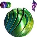 3D Printed Fidget Ball Toy, Sensation Stress Decrease Gear Sphere Fidget Toy with Liquid Flow Effect, Twistable Desk Toys for Anxiety Relaxation Office Home Travel (Green)