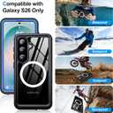 ANTSHARE for Samsung Galaxy S26 Case Waterproof, Built-in Lens & Screen Protector, [Compatible with MagSafe] Shockproof Dropproof Dustproof Full Body Phone Case for S26 6.3"-Blue/Clear
