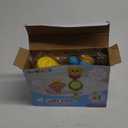 G-WACK Bath Toys for Toddlers Age 1 2 3 Year Old Girl Boy, Preschool New Born Baby Bathtub Water Toys, Durable Interactive Multicolored Infant Toy, Lovely Monkey Caterpillar, 2 Strong Suction Cups