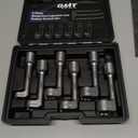 Orion Motor Tech 1/2" Dr Diesel Injector Socket Wrench Set, 6pc 12pt Diesel Fuel Socket Set with 12 14 16 17 18 19mm Wrenches, L-Type Diesel Mechanic Tool for Dismantling Fuel Line with Case