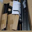 Mobile TV Stand with Wheels for Most 21-60 Inch Flat/Curved Screens TVs, Height Adjustable Rolling TV Cart, up to 77 lbs, Max VESA 400x400, ML55SE (Black)