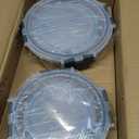 KOMUEE 24 Pieces Glass Food Storage Containers Set,Meal Prep Containers-Stackable Airtight Glass Storage Containers with lids,Freezer, Microwave, Oven Safe,Gray