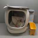 MeoWant Self Cleaning Cat Litter Box, Open-Top Automatic Cat Litter Box with Safety Protection, App Control, Odor-Free, 75L Large Space for Multiple Cats