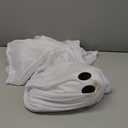 Noubeau Unisex Kid Ghost Costume Girl Halloween Fancy Dress Cosplay Boy White Boo Ghost Cloak Child Spooky Trick-or-Treating (White, M)