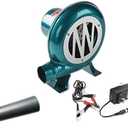 Dual BBQ Blower Charcoal Chimney Starter BBQ Fan, Smoker Fan,Grill Smoker tempreaure controller,AC & DC Power Cord Included