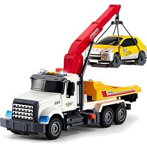 Large Tow Truck Toys for 3 4 5 6 7 8 Year Old Boys, Truck with Loading Crane,Lights and Sounds Vehicles Toy for Kids Childs Toddlers Christmas Birthday Gift