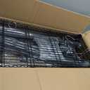 Storage Shelves with Cover & Wheels, 36" W x 14" D x 63" H