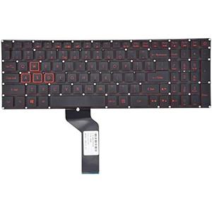 KBRPARTS Replacement Keyboard for Acer Nitro 5 AN515-51 AN515-31 AN515-53 AN515-52 AN515-53-52FA, AN515-42 AN515-41 AN515-41-19HM N17C1 N16C7 Series Laptop with Red Frame Backlit US Layout