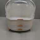 Makeup Organizer Skincare Organizers - Cosmetic Display Cases with Transparent Cover, SkinCare Organizers for Bathroom Countertop, Bedroom Vanity Desk, Lipstick Organizer, White