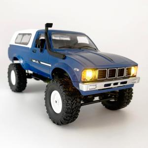 RC Crawler WPL C24 RC Rock Crawler RC Truck 4x4 Off Road RTR, 1/16 Scale Remote Control Truck All Terrain 2.4 Ghz with Proportional Steering LED Lights Hobby Toys Adult