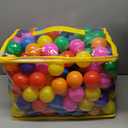 Ball Pit Balls for Baby and Toddler Phthalate Free BPA Free Crush Proof Plastic - Multicolored Pit Balls in Reusable Play Toys for Kids with Storage Bag (200 Balls, Bright colors)