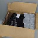 SMARTOR Plastic Hangers 50 Pack, Heavy Duty Plastic Hangers for Clothes - Non-Velvet Slim Hangers with 360 Swivel Hook & Clothes Thin Hanger - Durable Coat Hangars, Space Saving Hanger - Black