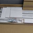 6PACK 1x4 LED Flat Panel Light Surface Mount, 3000/4000/5000k Selectable & TRIAC Dimmable5500LM 50W Flat Panel Light, Input AC 120V, 1x4 LED Lights Fixture for Garage/Kitchen/Office-White