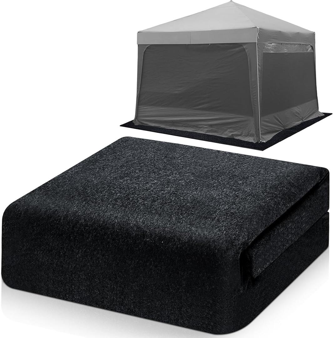 Tinideya 10x10 ft Outdoor Storage Shed Floor Mat Waterproof, Non Slip & Washable Camping Tent Carpet for Outdoor Camping, Lawn Supplies (Storage Shed Not Included)