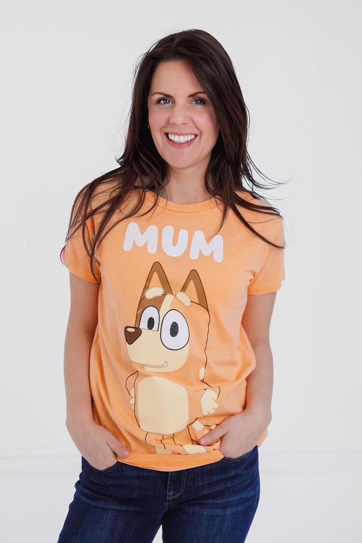 Bluey Matching Family T-Shirt Toddler to Adult Sizes (2T - 3XL) (Yellow, XXL)