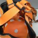 Horse Grazing Muzzle for Easy Breathe, Comfortable Muzzle Grazing for Horses with Adjustable Straps, Buckles, Suitable for Precaution of Laminitis, Orange Large