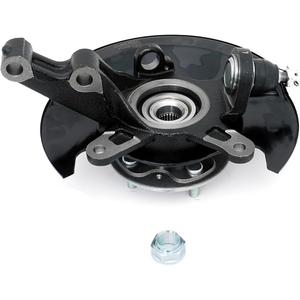 698-495 Front Left Wheel Hub Bearing Steering Knuckle Assembly Compatible with 2003 2004 2005 Honda Civic L4 1.7L CNG & Petrol LH Driver Side