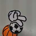 3Pcs Patch Sports Ball Logo Embroidery Patchs, Baseball Soccer Basketball Football Patches Iron On/Sew On - Appliques Patchs for Jacket Backpack Jeans Hats Clothes DIY Patches