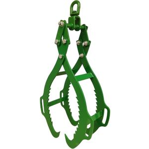 4 Claw Log Lifting Tongs Timber Claw Hook, 28in - Heavy Duty Grapple Timber Claw, Lumber Skidding Tongs Logging Grabber