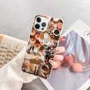 2 x Autumn Phone Case Fall Collage Phone Cover for iPhone 13 Pro Max, Aesthetic Halloween Thanksgiving Pumpkin Collage for Girls Boys Wowen and Men, Trendy TPU Bumper Phone Case for iPhone 13 Pro Max