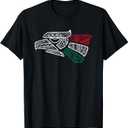 Mexico Flag - Mexican Eagle Aztec Style - Hecho En Mexico T-Shirt (Small, Black)